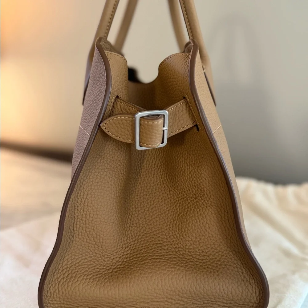 The Row Soft Margaux 12 Bag Sandpit Leather Silver Hardware - Picture 4 of 7